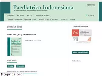 paediatricaindonesiana.org