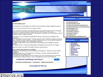 pagerank-liste.de