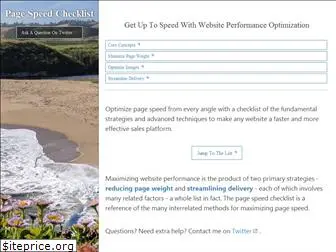 pagespeedchecklist.com