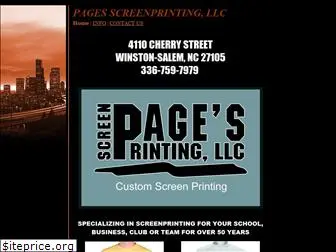 pagesscreenprinting.com