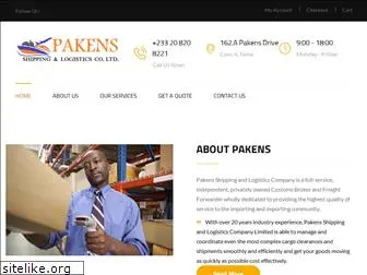 pakensshipping.com