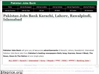 pakistanjobsbank.pk