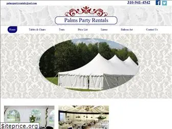 palmspartyrentals.net