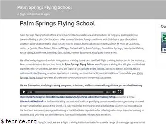 palmspringsflyingschool.com