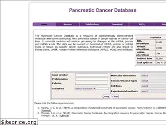 pancreaticcancerdatabase.org
