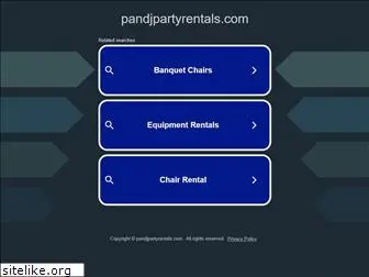 pandjpartyrentals.com