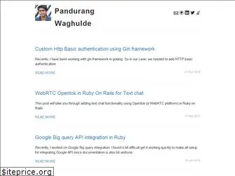 pandurang-waghulde.com