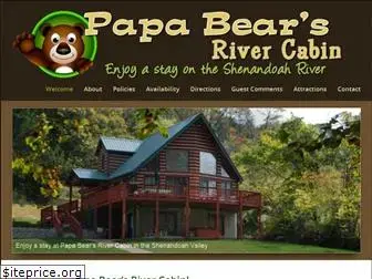 papabearsrivercabin.com