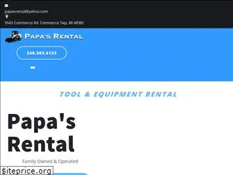 papasrental.com