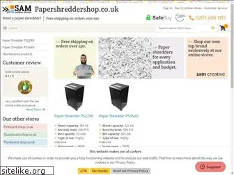 papershreddershop.co.uk