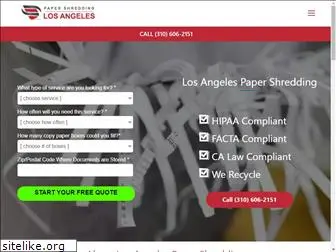 papershreddinginlosangeles.com