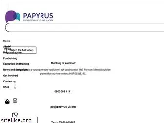 papyrus-uk.org