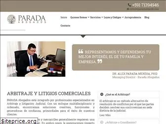 paradaabogados.com