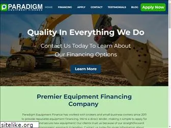 paradigmequipmentfinance.com