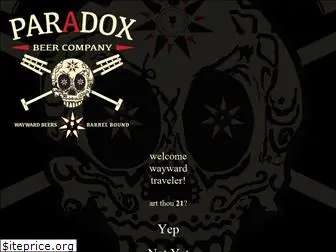 paradoxbeercompany.com