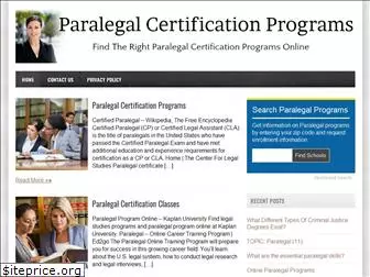 paralegalcertificationprograms.net