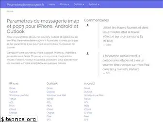 parametresdemessagerie.fr