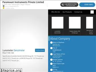 paramountinstruments.in