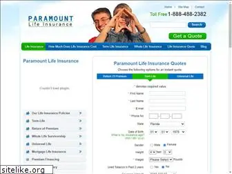 paramountlifeinsurance.com