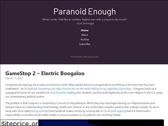 paranoidenough.com
