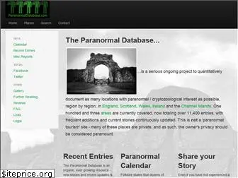 paranormaldatabase.com