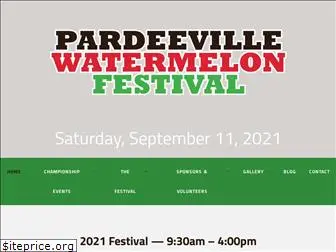 pardeevillewatermelonfestival.com