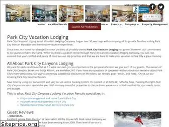 parkcitycanyonslodging.com