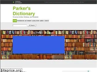 parkersdictionary.com