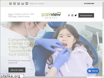 parkviewdentaltoronto.com