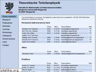 particle.uni-wuppertal.de