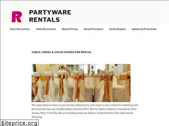 partywarerentals.com