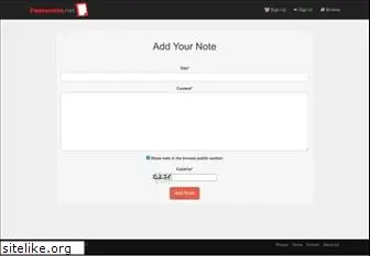 pastenote.net