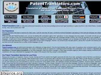 patenttranslators.com