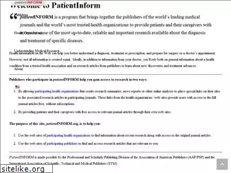 patientinform.org