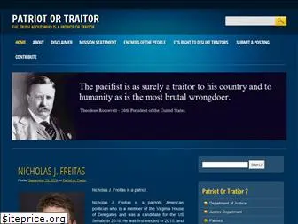 patriotortraitor.com