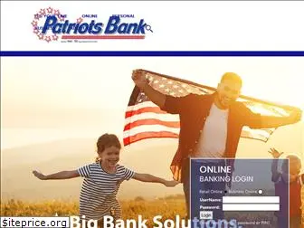 patriotsbank.com
