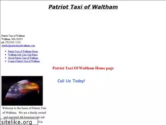 patriottaxiofwaltham.com