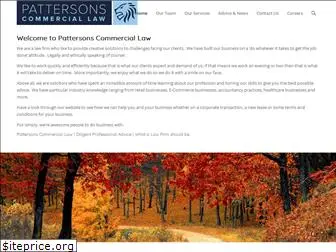 pattersonscommerciallaw.com