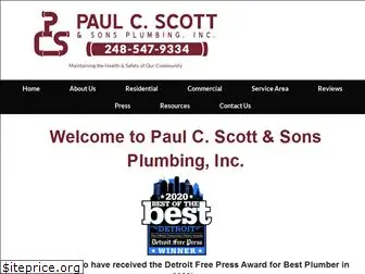 paulscottplumbing.com