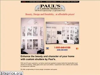 paulscustomshutters.com