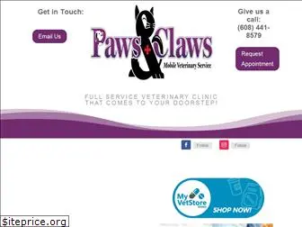 pawsnclawsvet.com