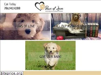 pawsoflovegoldendoodles.com