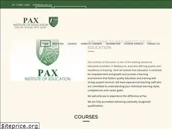 pax.edu.au