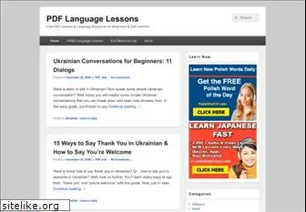 pdf-language-lessons.com