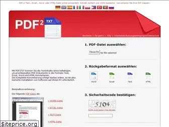 pdf2txt.de