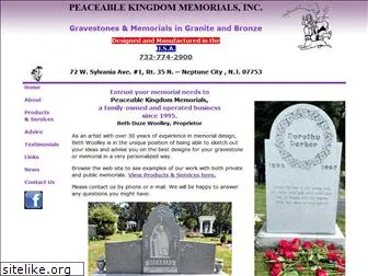 peaceablekingdommemorials.com