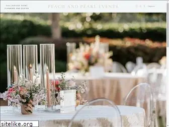 peachandpearlevents.com