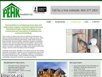 peakinsulation.com