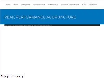 peakperformanceacupuncture.net