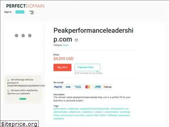 peakperformanceleadership.com
